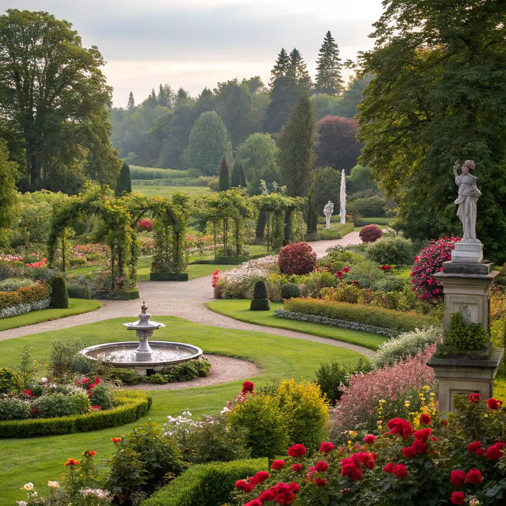 Lush public garden landscaped by SYRONVALETH